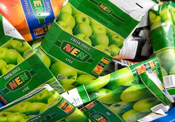 Tetra Pak from Juice Before Compacting