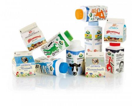 Beverage Cartons with Dairy Products before Dewatering in Screw Compactor